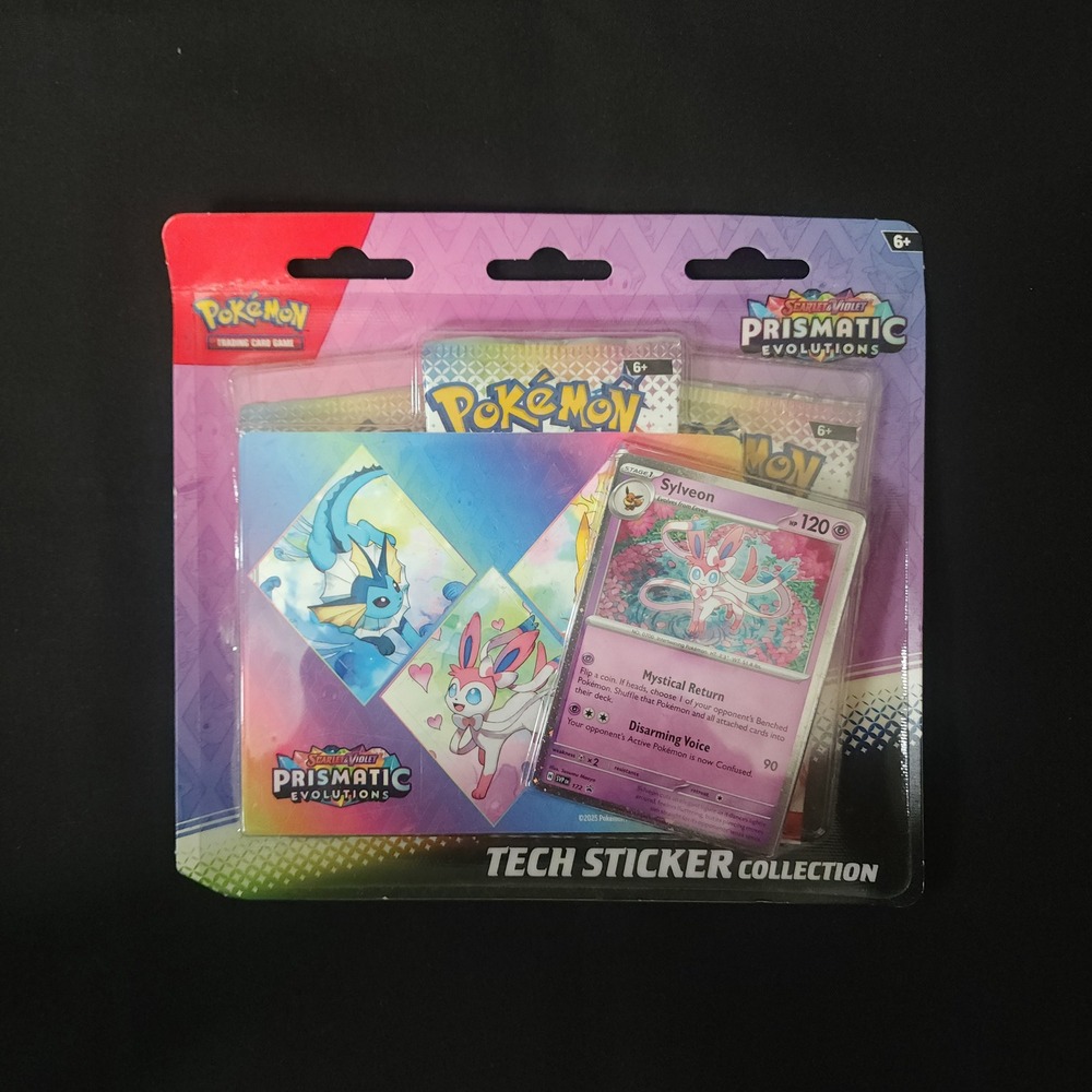 Pokemon Tech Sticker Collection Prismatic Evolutions Sylveon Pomo Card
